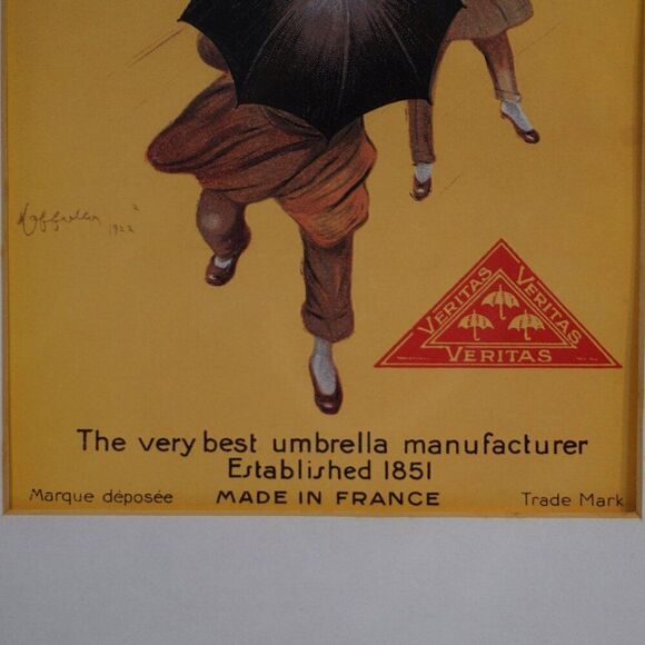 Vintage Print Picture Umbrella Ad Leonetto Cappiello Parapluie Revel Parasolier - Picture 6 of 9